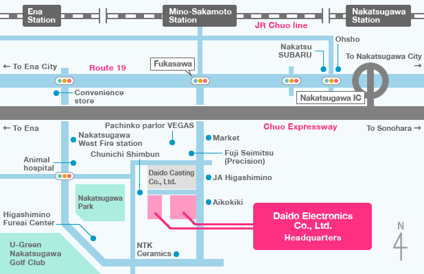 Map : Main Factory, Sales Department